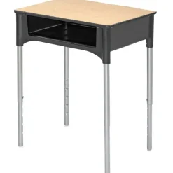 Columbia Capella Adjustable Desk w/ Laminate Top^ Open Front School Desks
