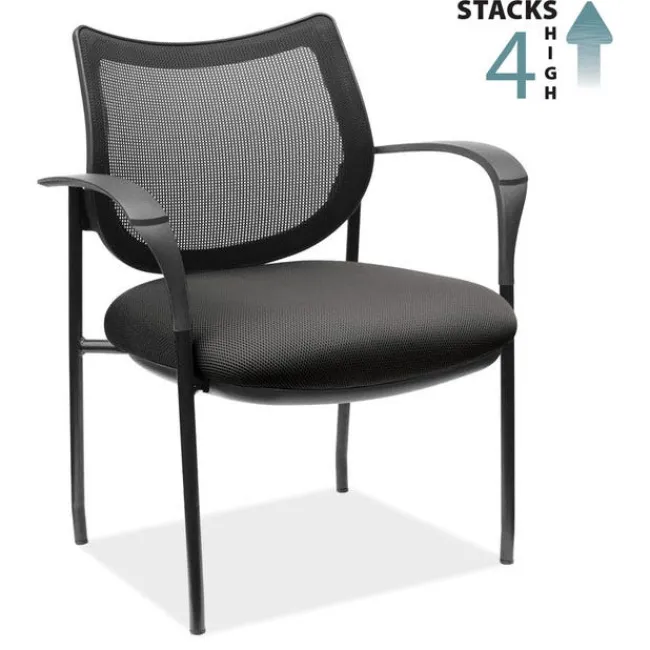 OfficeSource Carson Collection Stacking Guest Chair^ Padded Stack Chairs