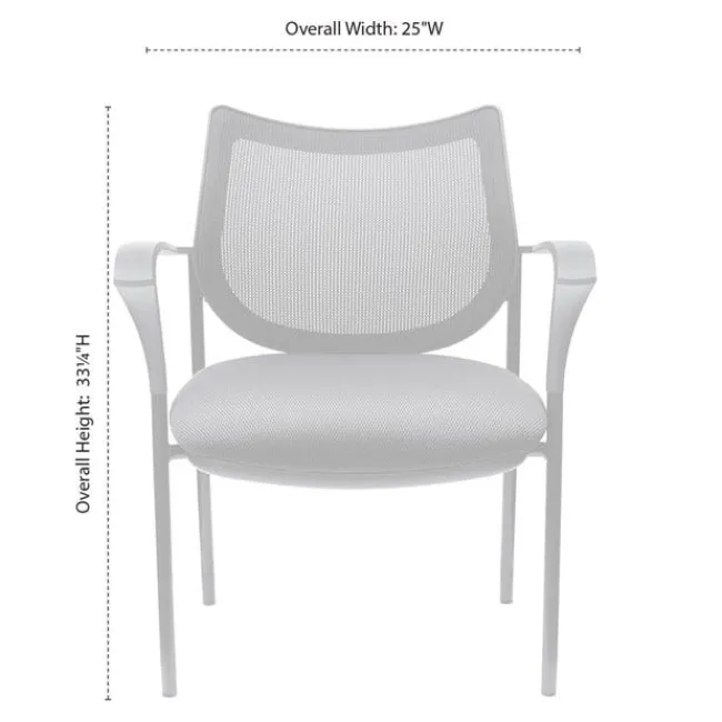OfficeSource Carson Collection Stacking Guest Chair^ Padded Stack Chairs