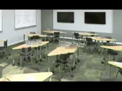 Smith System Cascade Two-Sided Whiteboard Unit w/ Tote Trays^ Robotics|Tote & Bin Storage
