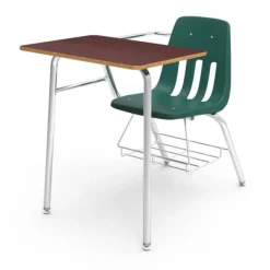 Virco Chair Desk with Bookrack^ Combo Chair Desks