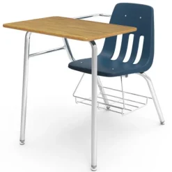 Virco Chair Desk with Bookrack^ Combo Chair Desks