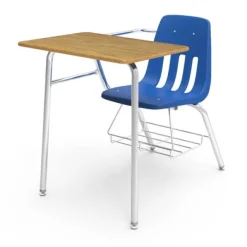 Virco Chair Desk with Bookrack^ Combo Chair Desks