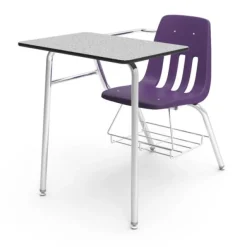 Virco Chair Desk with Bookrack^ Combo Chair Desks