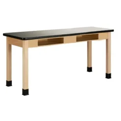 Diversified Spaces ChemGuard Maple Science Table with Book Compartment (24'' D X 72'' W)^ Science|Science Tables