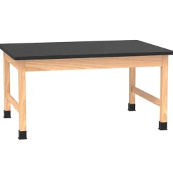 Diversified Spaces Chemguard Top, Hardwood Science Lab Table (42'' D X 72'' W)^ Science|Science Tables