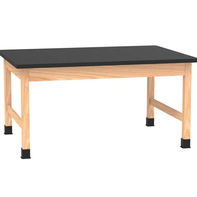 Diversified Spaces Chemguard Top, Hardwood Science Lab Table (42'' D X 72'' W)^ Science|Science Tables