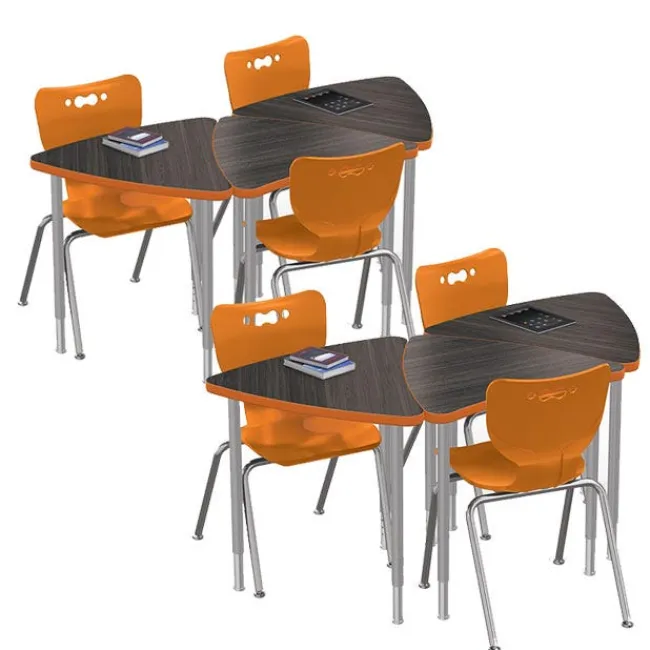 Mooreco Chevron Desk & Hierarchy Chair Packages^ Desk & Chair Packages|Classroom Desks & Chairs