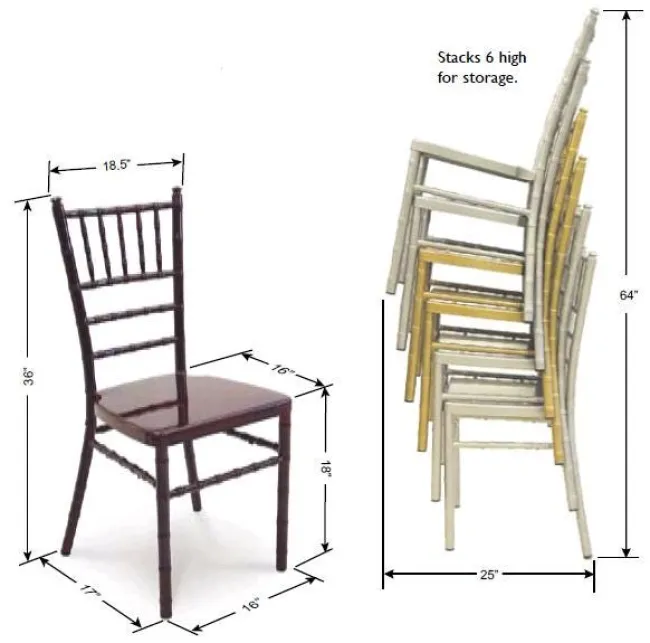 McCourt Chiavari Aluminum Stack Chair^ Restaurant & Cafe|Cafe Chairs