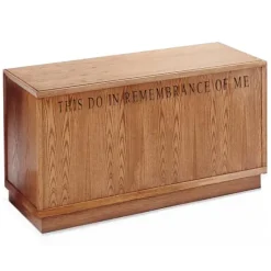Trinity Classic Style Closed Communion Table^ Wood Tables