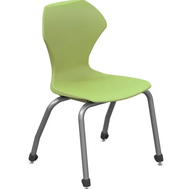 Marco Group Classroom Set - 8 Apex Stack Chairs (18''H 5th-Adult) & 8 Dry Erase Contour Student Apex Desks^ Desk & Chair Packages|Dry Erase Desks