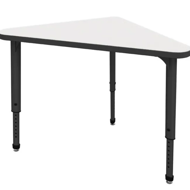 Marco Group Classroom Set - 8 Apex Stack Chairs (18''H - 5th-Adult) & 8 Triangle Dry Erase Student Apex Desks^ Desk & Chair Packages|Dry Erase Desks