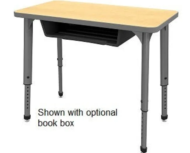 Marco Group Classroom Set- 20 Apex Stack Chairs (18'' - 5th-Adult) & 20 Dry Erase Desks (30'' x 20'')^ Activity Tables & Chairs|Activity Table & Chair Packages