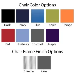 Marco Group Classroom Set - 8 Apex Stack Chairs (18'' -5th-Adult) & 8 Dry Erase Desks (30'' x 20'')^ Activity Tables & Chairs|Activity Table & Chair Packages