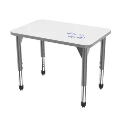 Marco Group Classroom Set - 8 Apex Stack Chairs (18'' -5th-Adult) & 8 Dry Erase Desks (30'' x 20'')^ Activity Tables & Chairs|Activity Table & Chair Packages