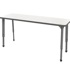 Marco Group Classroom Set- 20 Apex Stack Chairs (18'' - 5th-Adult) & 10 Double Dry Erase Desks (60'' x 20'')^ Two Student Desks|Activity Tables & Chairs