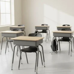 USACapitol Classroom Set - 24 Aptitude Student Desks & Ntersect Chairs^ Desk & Chair Packages|Classroom Desks & Chairs