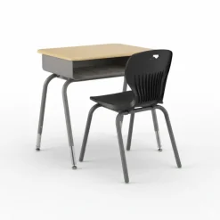 USACapitol Classroom Set - 24 Aptitude Student Desks & Ntersect Chairs^ Desk & Chair Packages|Classroom Desks & Chairs