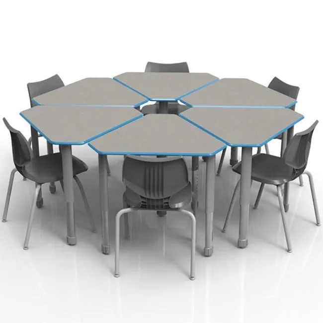 Smith System Classroom Set - 6 Diamond Desks & Flavors Chairs^ Collaborative Desks|Desk & Chair Packages