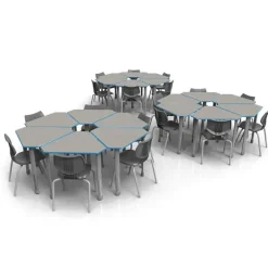 Smith System Classroom Set - 18 Diamond Desks & Flavors Chairs^ Collaborative Desks|Desk & Chair Packages