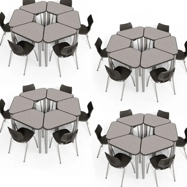 Smith System Classroom Set- 24 Elemental Huddle Desks & Flavors Chairs^ Collaborative Desks|Desk & Chair Packages