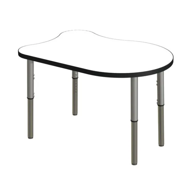 Tesco Classroom Set - 6 Fish Synergy Dry Erase Student Desks and Stack Chairs^ Desk & Chair Packages|Classroom Desks & Chairs