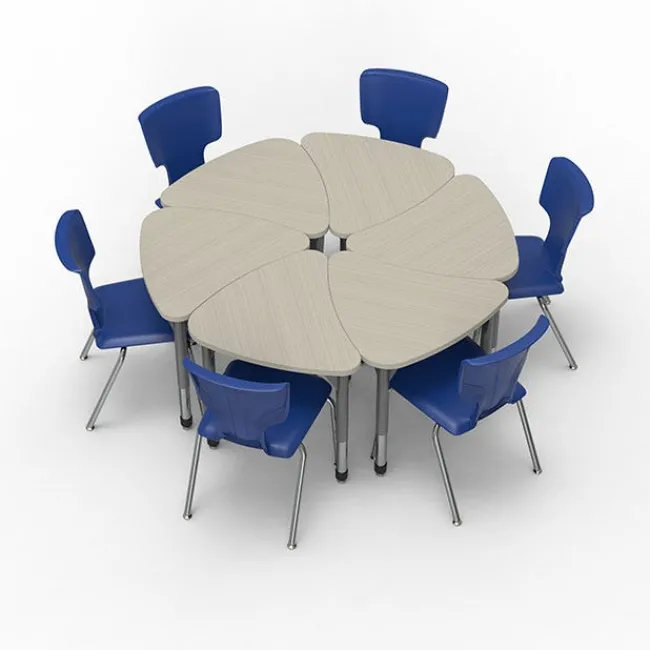 Marco Group Classroom Set - Premier Chevron Desks & Premier Chairs Package^ Desk & Chair Packages|Classroom Desks & Chairs