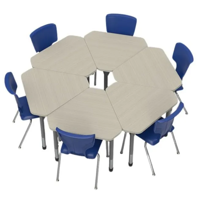Marco Group Classroom Set - Premier Gem Desks & Premier Chairs Package^ Desk & Chair Packages|Classroom Desks & Chairs