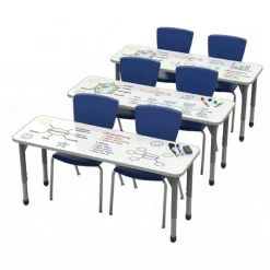 Marco Group Classroom Set - Premier Rectangle Dry Erase Desks (20