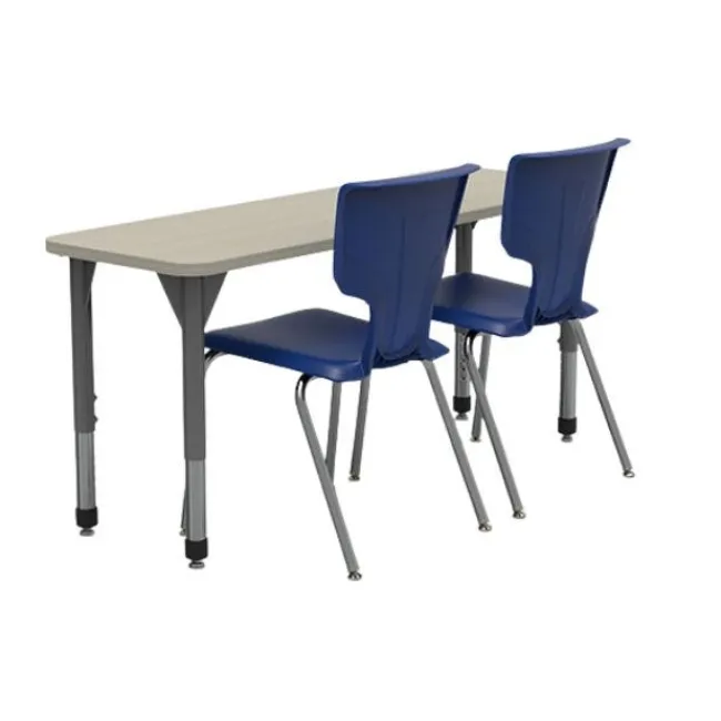 Marco Group Classroom Set - Premier Rectangle Desks (20" x 60") & Premier Chairs Package^ Desk & Chair Packages|Classroom Desks & Chairs