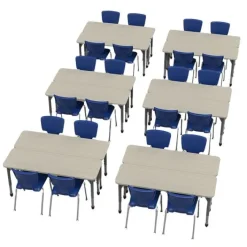 Marco Group Classroom Set - Premier Rectangle Desks (20