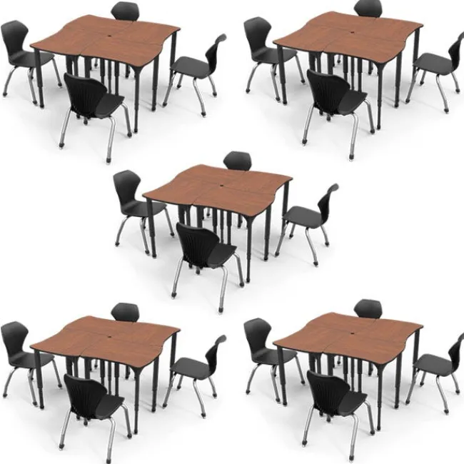 Marco Group Classroom Set - Premier Rectangle Desk and Premier Chair Package^ Classroom Desks & Chairs|Activity Tables & Chairs