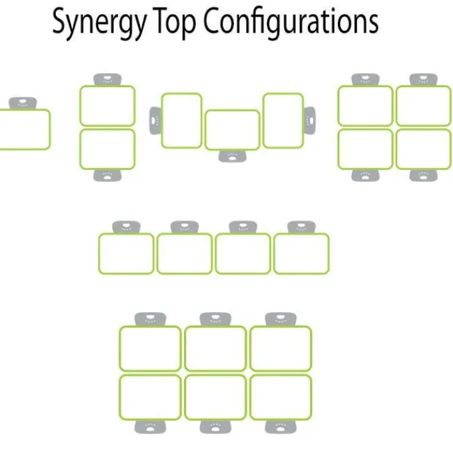 Tesco Classroom Set - 24 Rectangle Synergy Student Desks and Stack Chairs^ Desk & Chair Packages|Classroom Desks & Chairs