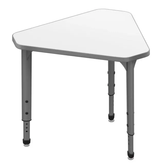 Marco Group Classroom Set- 24 Single Student Gem Dry Erase Apex Desks & 24 Apex Stack Chairs (18'' H 5th-Adult)^ Dry Erase Desks