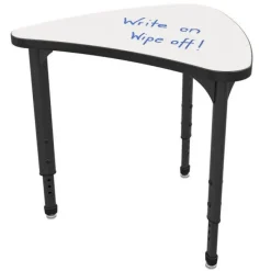 Marco Group Classroom Set - 24 Student Chevron Dry Erase Apex Desks & 24 Apex Stack Chairs (18'' H -5th-Adult)^ Dry Erase Desks