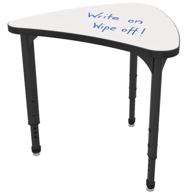Marco Group Classroom Set - 24 Student Chevron Dry Erase Apex Desks & 24 Apex Stack Chairs (18'' H -5th-Adult)^ Dry Erase Desks