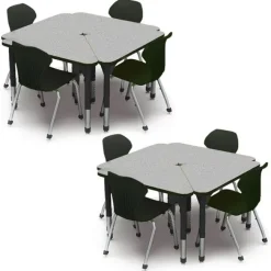 Marco Group Classroom Set - Student Desk & Apex Chair Package^ Desk & Chair Packages|Classroom Desks & Chairs