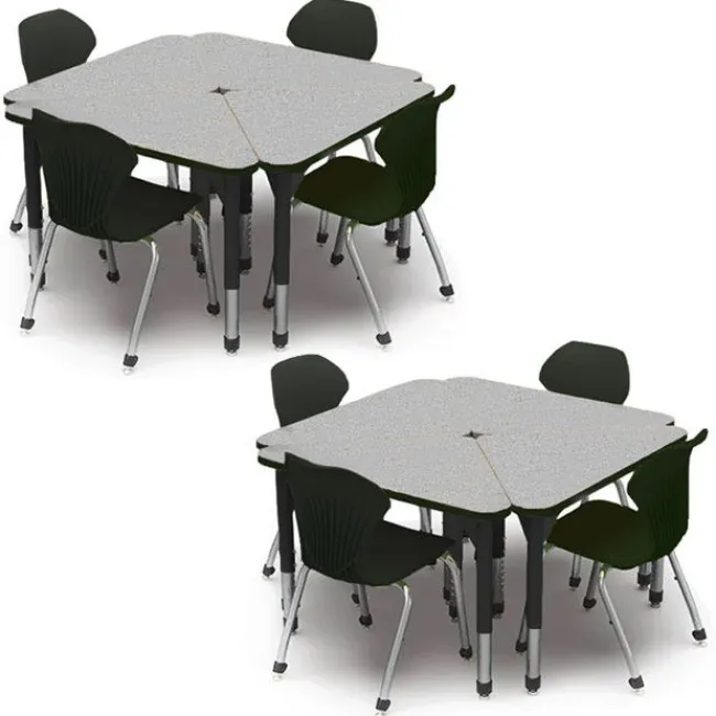 Marco Group Classroom Set - Student Desk & Apex Chair Package^ Desk & Chair Packages|Classroom Desks & Chairs