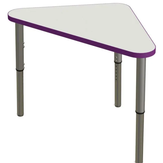 Tesco Classroom Set - 24 Triangle Synergy Dry Erase Synergy Student Desks and Stack Chairs^ Desk & Chair Packages|Classroom Desks & Chairs