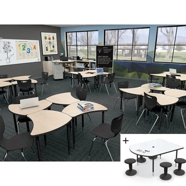 Mooreco Classroom X 25 Complete Classroom Package Sets^ Desk & Chair Packages|Classroom Desks & Chairs