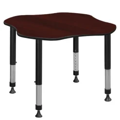 Regency Office Products Clover Height Adjustable Classroom Desk (30" x 30")^ Collaborative Desks