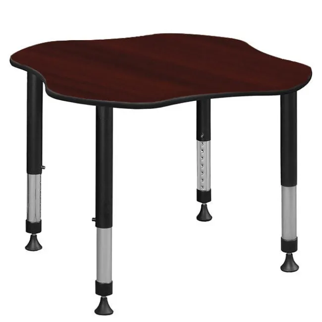 Regency Office Products Clover Height Adjustable Classroom Desk (30" x 30")^ Collaborative Desks