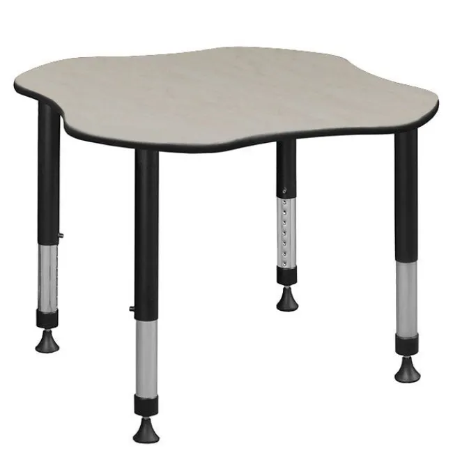 Regency Office Products Clover Height Adjustable Classroom Desk (30" x 30")^ Collaborative Desks
