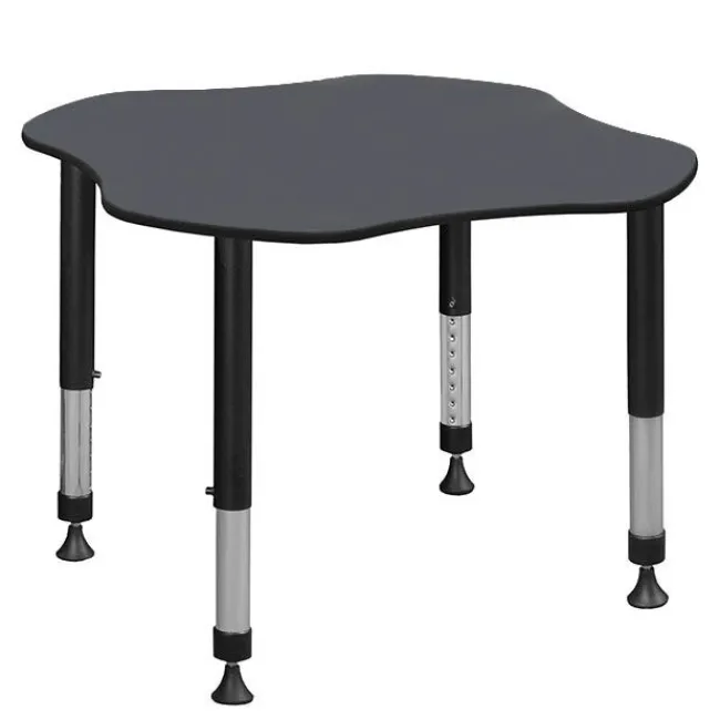 Regency Office Products Clover Height Adjustable Classroom Desk (30" x 30")^ Collaborative Desks