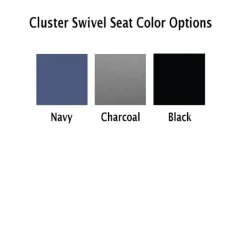 National Public Seating Cluster Swivel Booth with Butcher Block Top^ Cafeteria Booths|Cafeteria