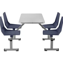 National Public Seating Cluster Swivel Booth with MDF Top^ Cafeteria Booths|Cafeteria