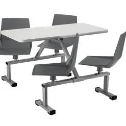 National Public Seating Cluster Swivel Booth with MDF Top^ Cafeteria Booths|Cafeteria