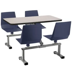 National Public Seating Cluster Swivel Booth with Particleboard Top^ Cafeteria Booths|Cafeteria