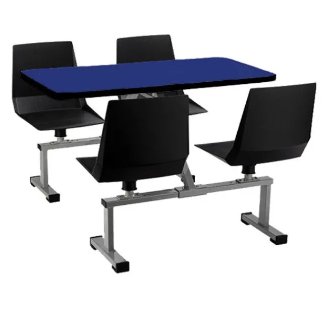 National Public Seating Cluster Swivel Booth with Particleboard Top^ Cafeteria Booths|Cafeteria