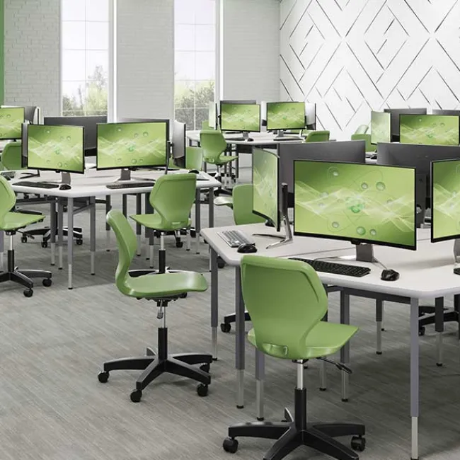 Smith System Cluster Work Center (35'' x 80'')^ Computer Lab